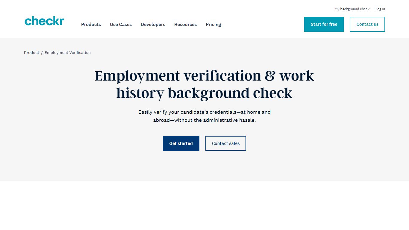 Verification of Employment Service | Checkr Background Checks